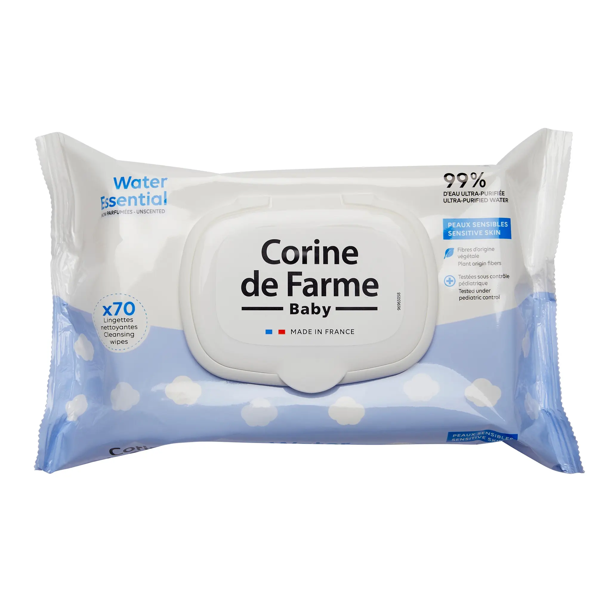 CORINE DE FARME Baby Lingettes nettoyantes peaux sensibles
