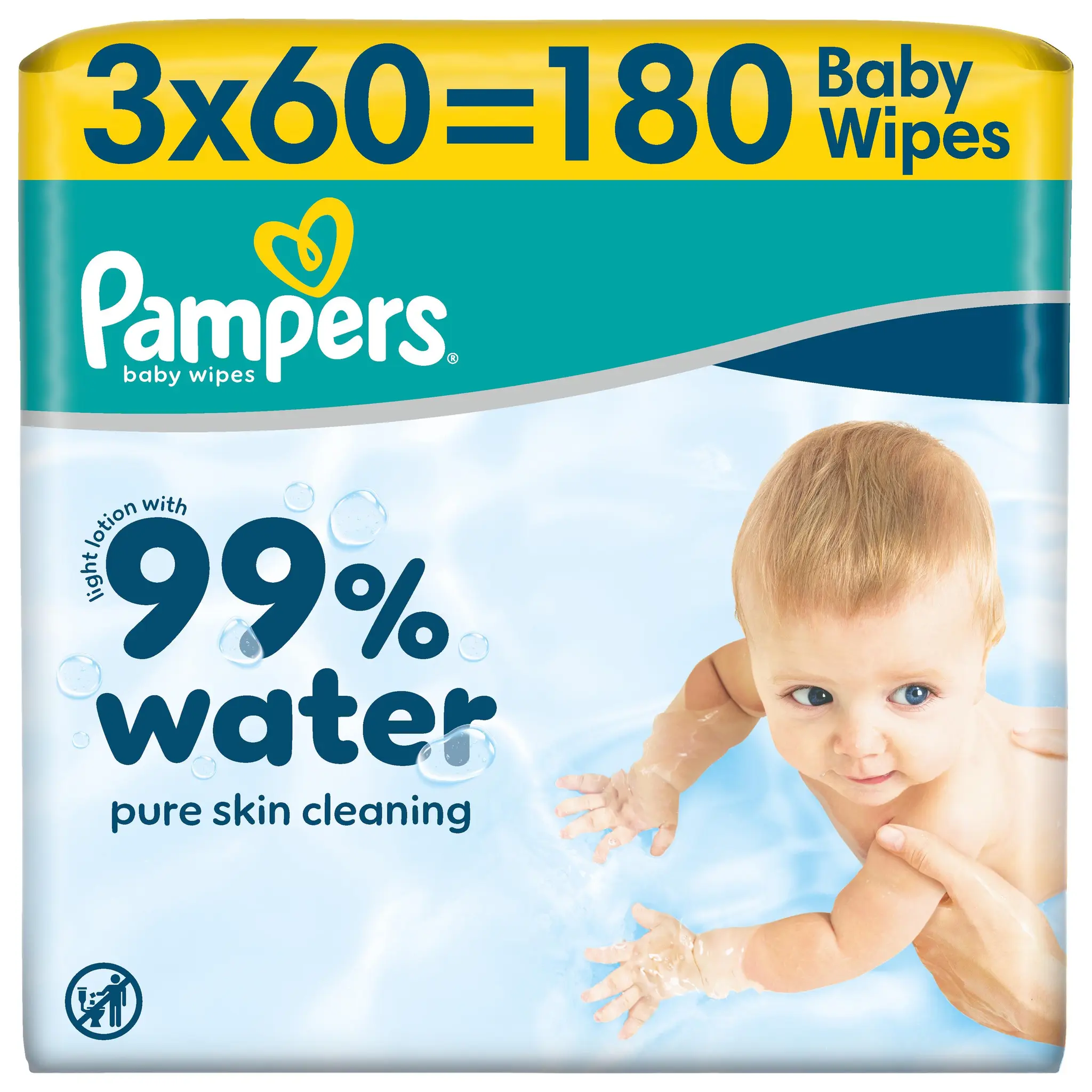PAMPERS Aqua Pure lingettes pour bébé