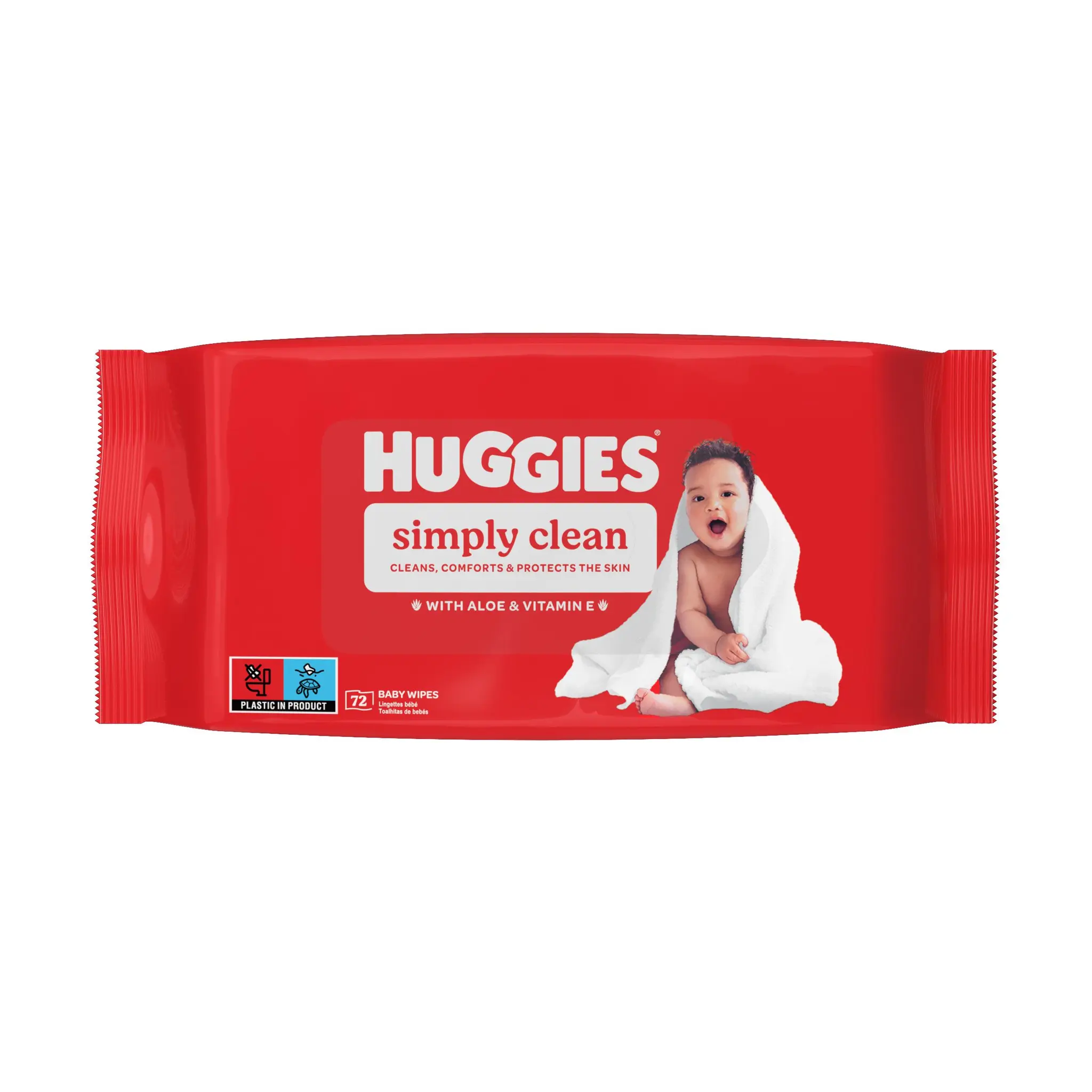 HUGGIES Lingettes nettoyantes à l'aloe vera pour bébé