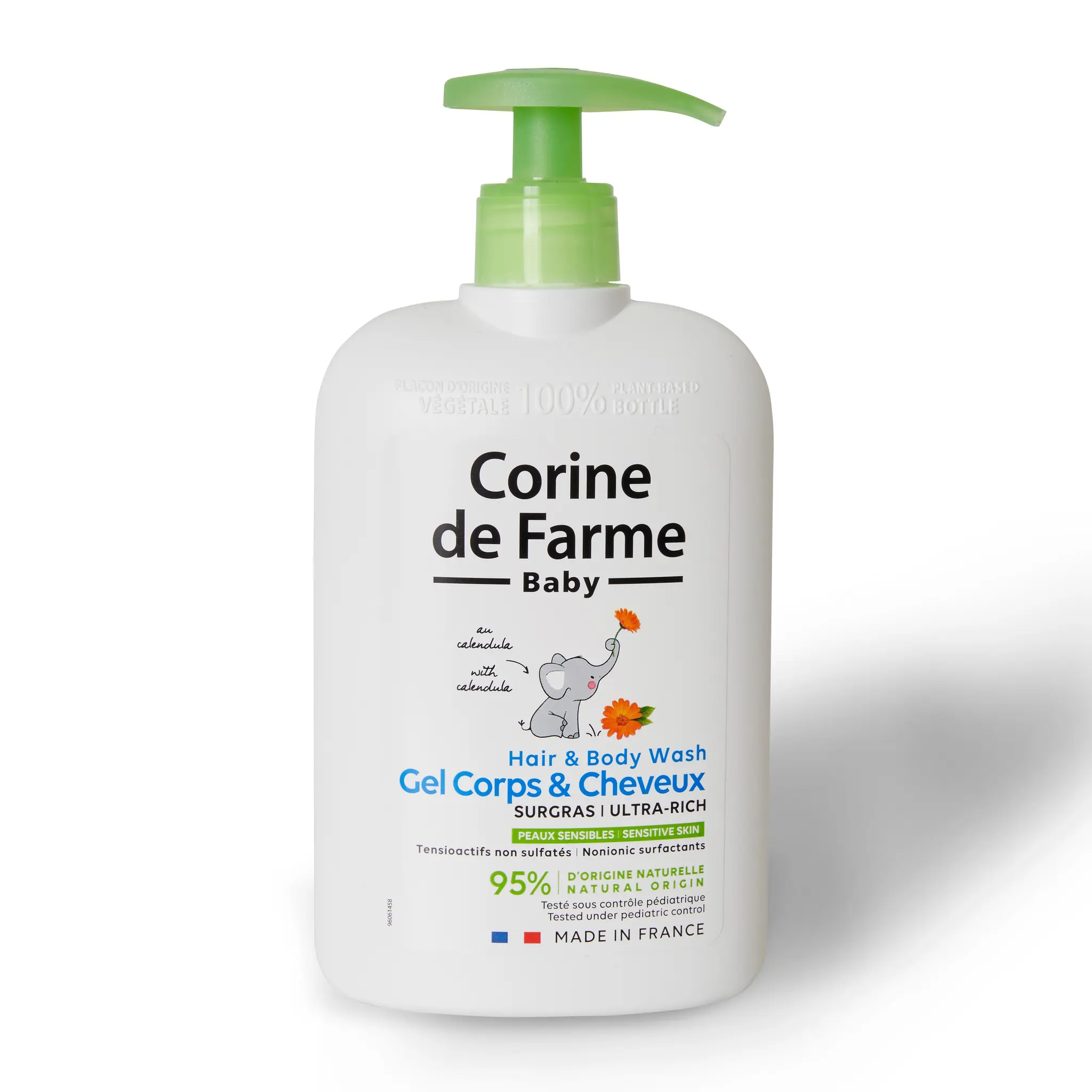 CORINE DE FARME Gel lavant surgras au calendula corps et cheveux