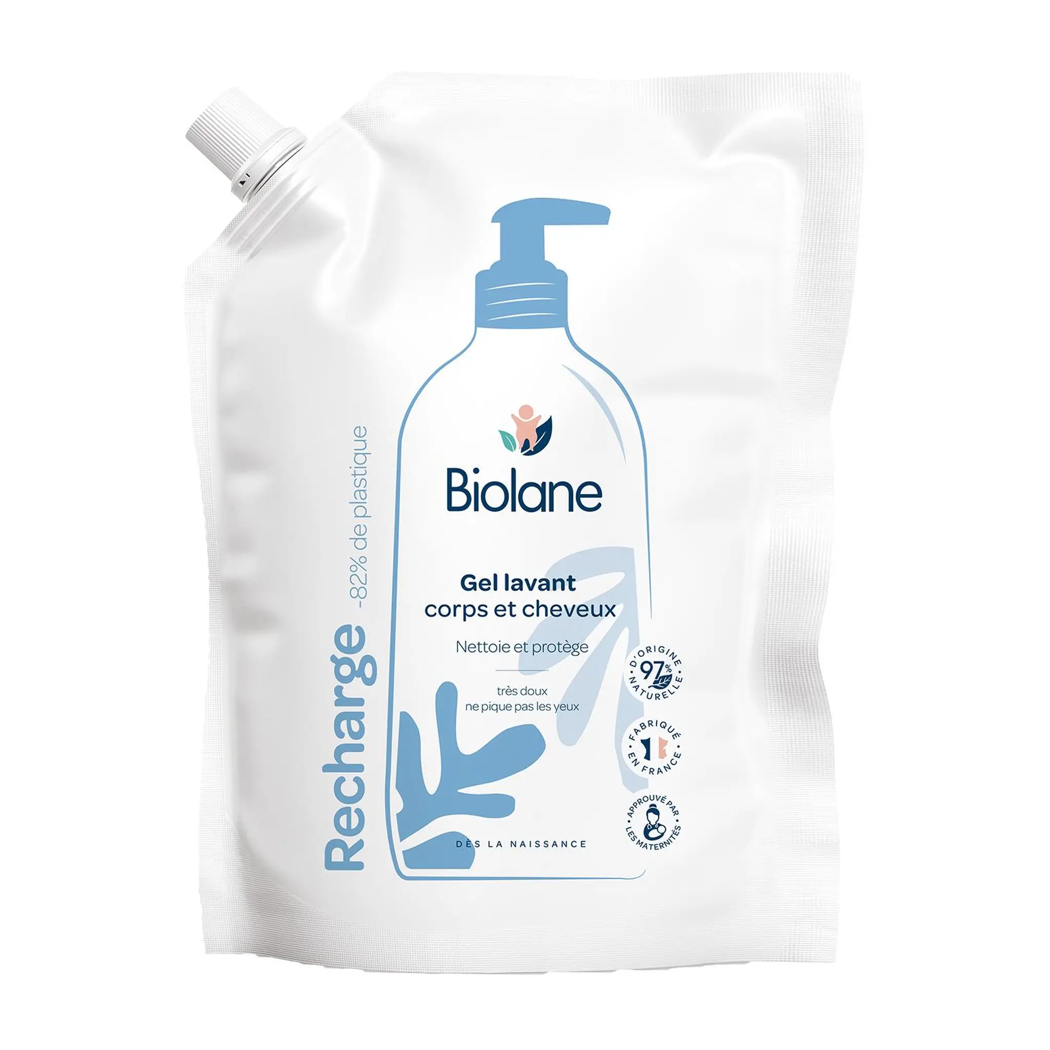 BIOLANE Gel lavant corps et cheveux dès la naissance recharge