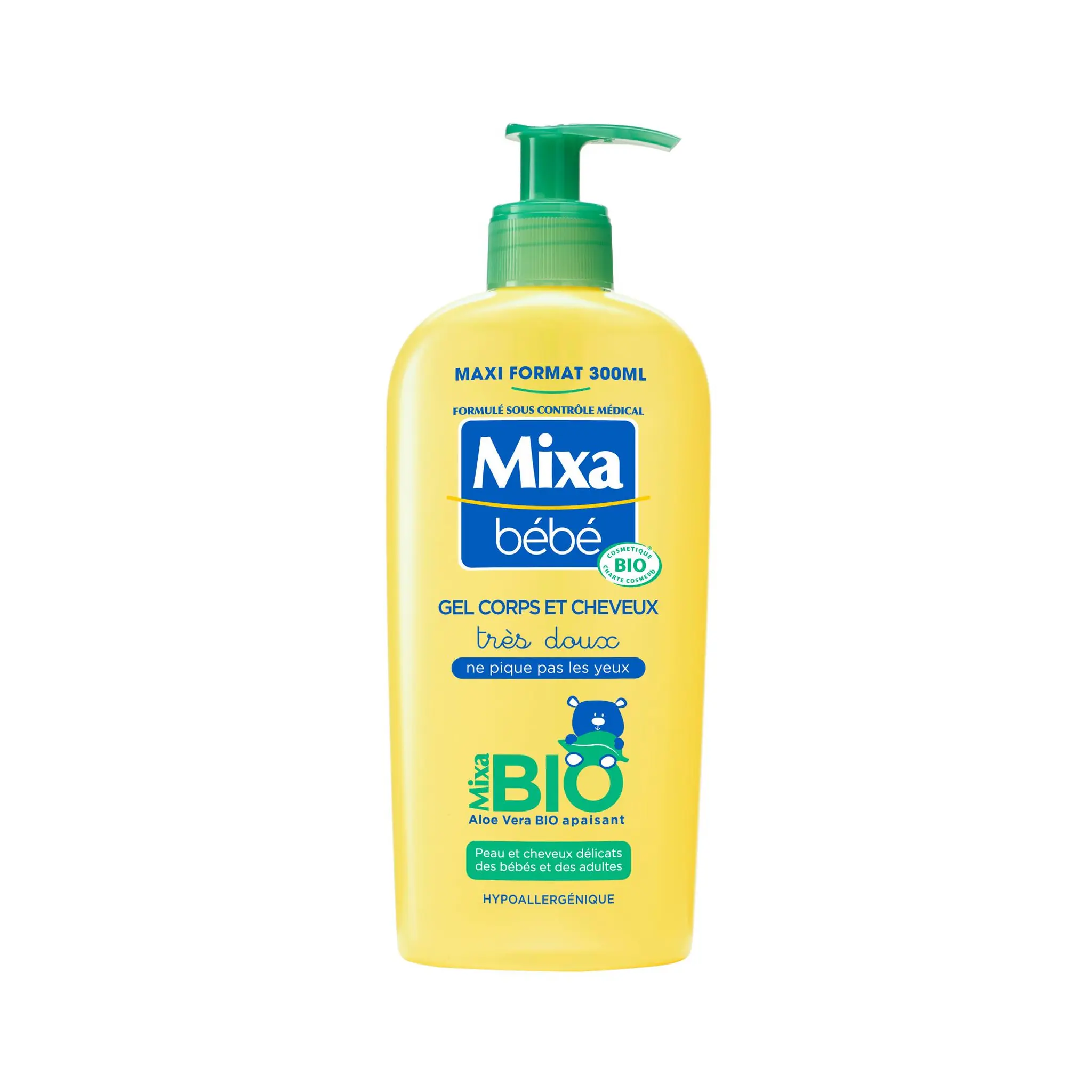 MIXA BEBE Gel corps et cheveux bio