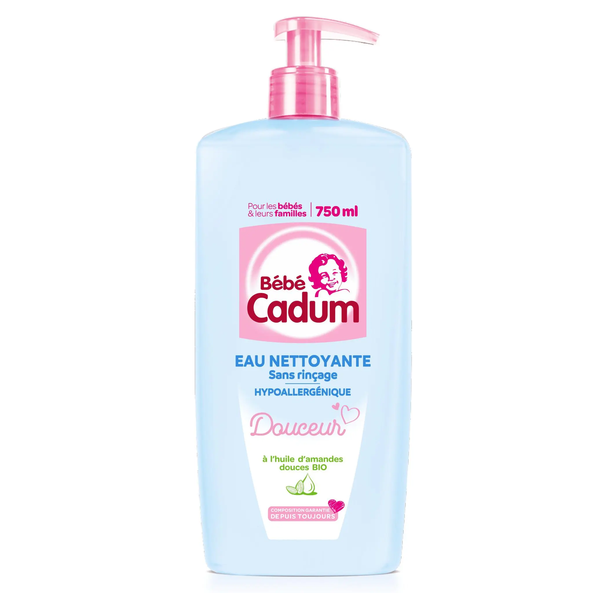 BEBE CADUM Eau nettoyante à l'huile d'amande douce bio