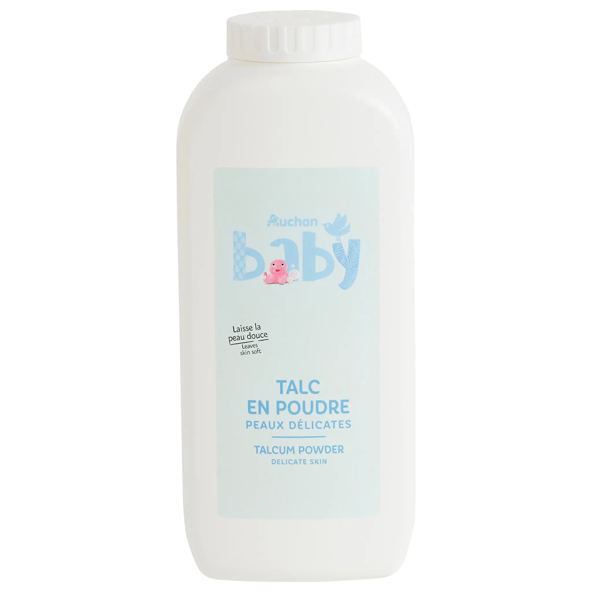 AUCHAN BABY Talc en poudre pour peaux délicates