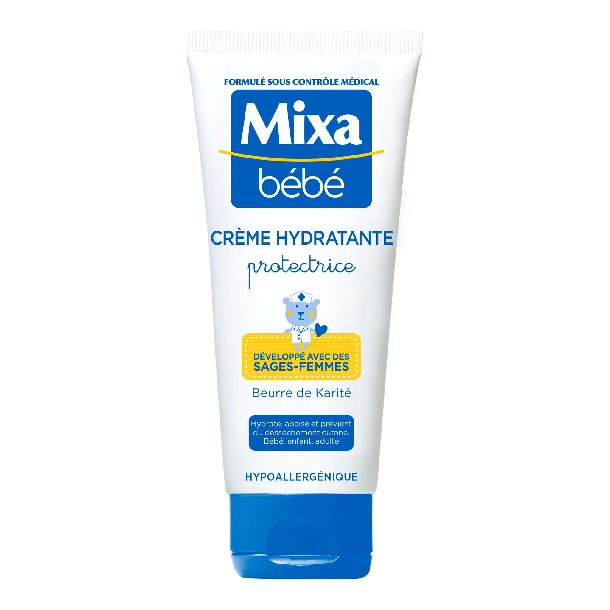 MIXA BEBE Crème hydratante protectrice hypoallergénique