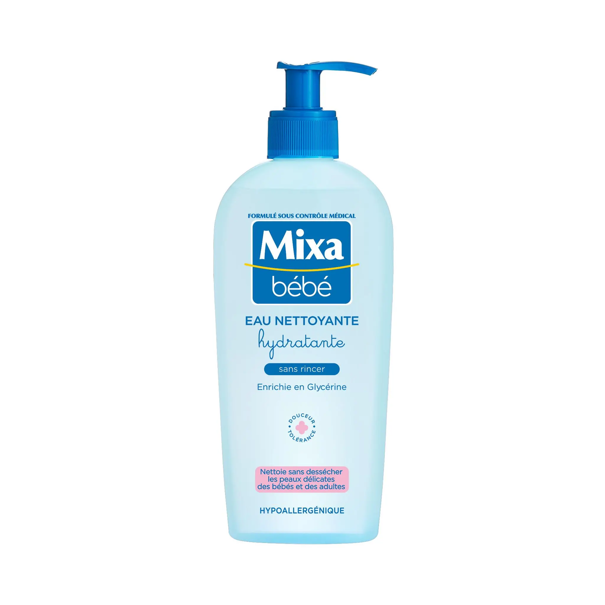 MIXA BEBE Eau nettoyante hydratante sans rinçage