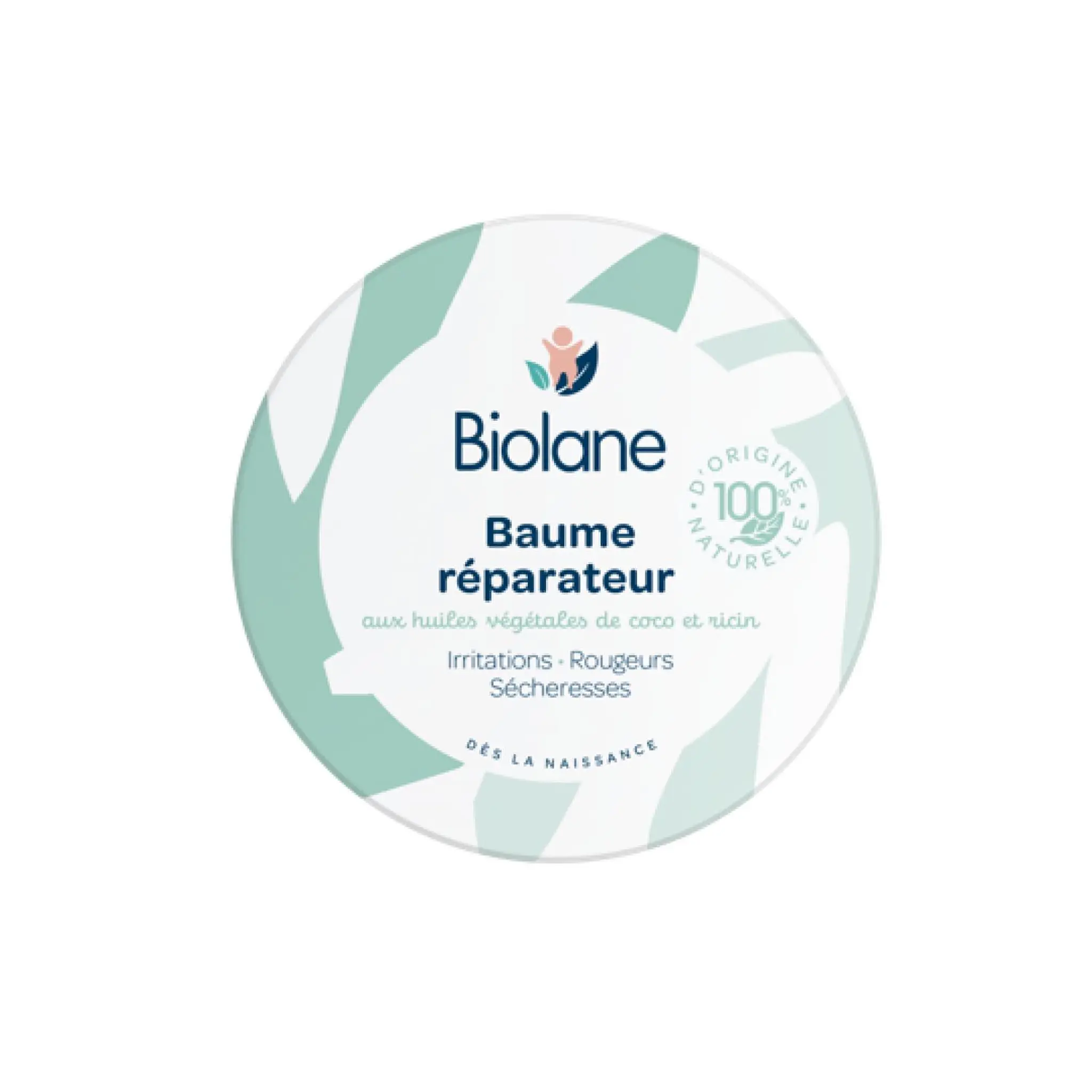 BIOLANE Baume réparateur à l'huile végétale de coco et ricin dès la naissance irritations, rougeurs, sécheresses