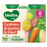 BLEDINA Petit pot jardinière de légumes boeuf dès 6 mois