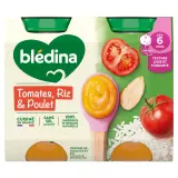BLEDINA Petit pot tomates riz poulet dès 6 mois