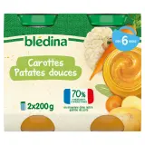 BLEDINA Petit pot carottes patates douces dès 6 mois