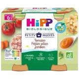 HIPP Petits mijotés pots tomates petites pâtes jambon bio dès 6 mois