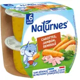 NATURNES Bols Carotte semoule jambon dès 6 mois