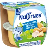 NATURNES Bols purée de pommes de terre poireaux et cabillaud dès 6 mois