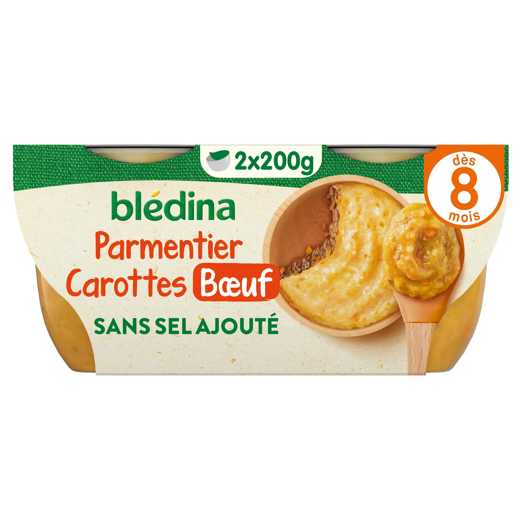 BLEDINA Bols Parmentier carottes boeuf dès 8 mois