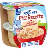 NATURNES P'tite recette Bols spaghetti façon carbonara dès 8 mois