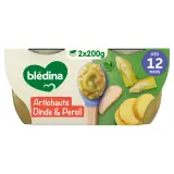 BLEDINA Mes moulinés bol artichauts et dinde dès 12 mois