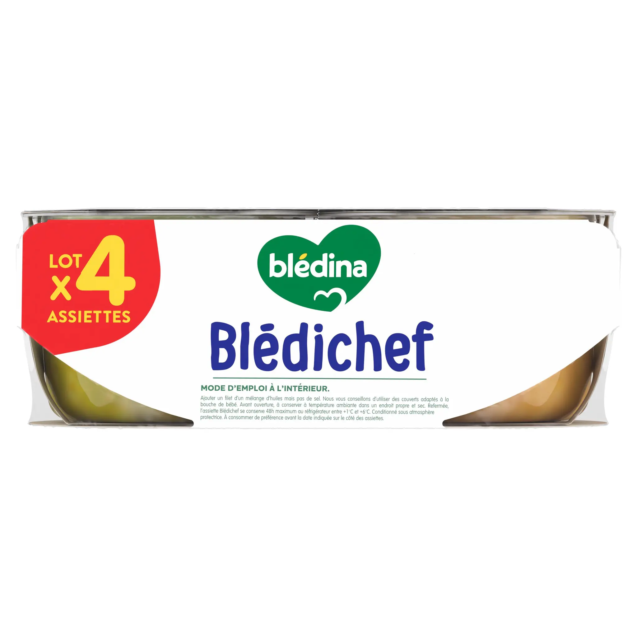 BLEDICHEF Assiettes hachis parmentier & purée aux épinards et saumon dès 12 mois