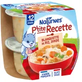 NATURNES P'tite recette bol blanquette de riz et dinde dès 12 mois