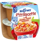 NATURNES P'tite Recette Bol légumes et poulet basquaise dès 15 mois