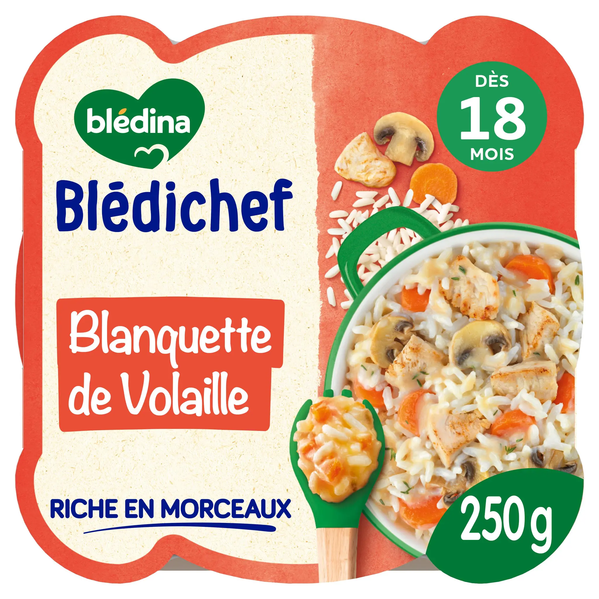 BLEDINA Blédichef Assiette blanquette de volaille dès 18 mois