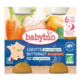 BABYBIO Petit pot carotte butternut riz bio dès 6 mois