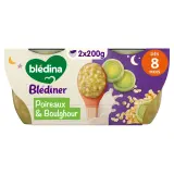 BLEDINER Bol fondue de poireaux et boulghour dès 8 mois
