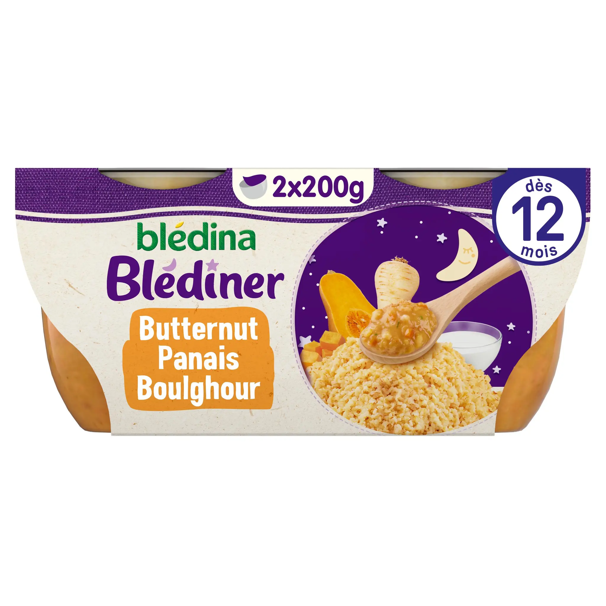 BLEDINER Bol potiron panais boulghour dès 12 mois
