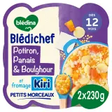 BLEDINA Blédichef Assiette de crémeux de potiron panais boulghour et fromage kiri dès 12 mois