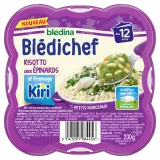 BLEDINA Blédichef Assiette de risotto aux épinards et fromage Kiri dès 12 mois