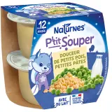NATURNES P'tit souper douceur de petits pois et pâtes dès 12 mois