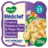 BLEDINA Blédichef Assiette pommes de terre choux-fleurs béchamel dès 15 mois