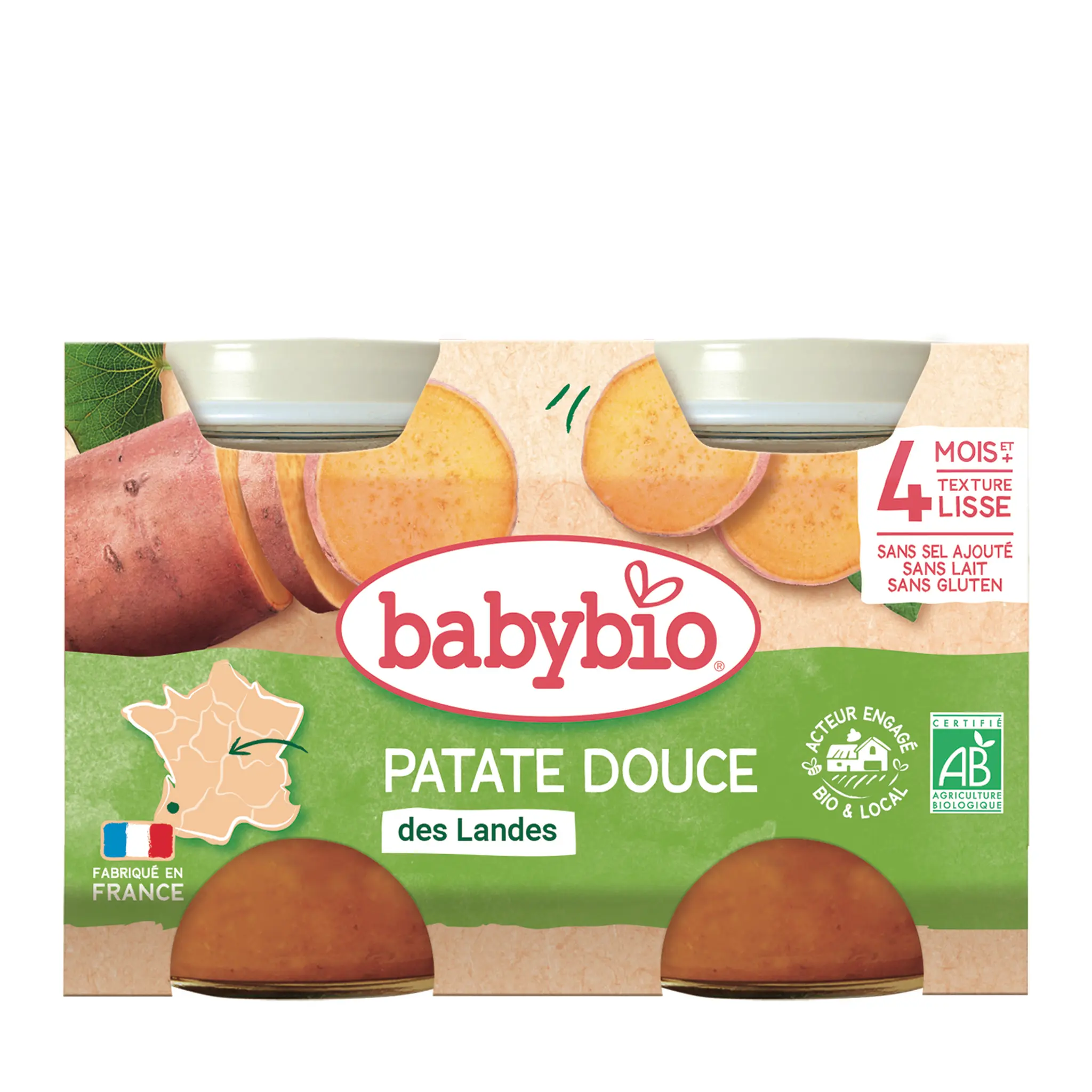 BABYBIO Petit pot patate douce bio dès 4 mois