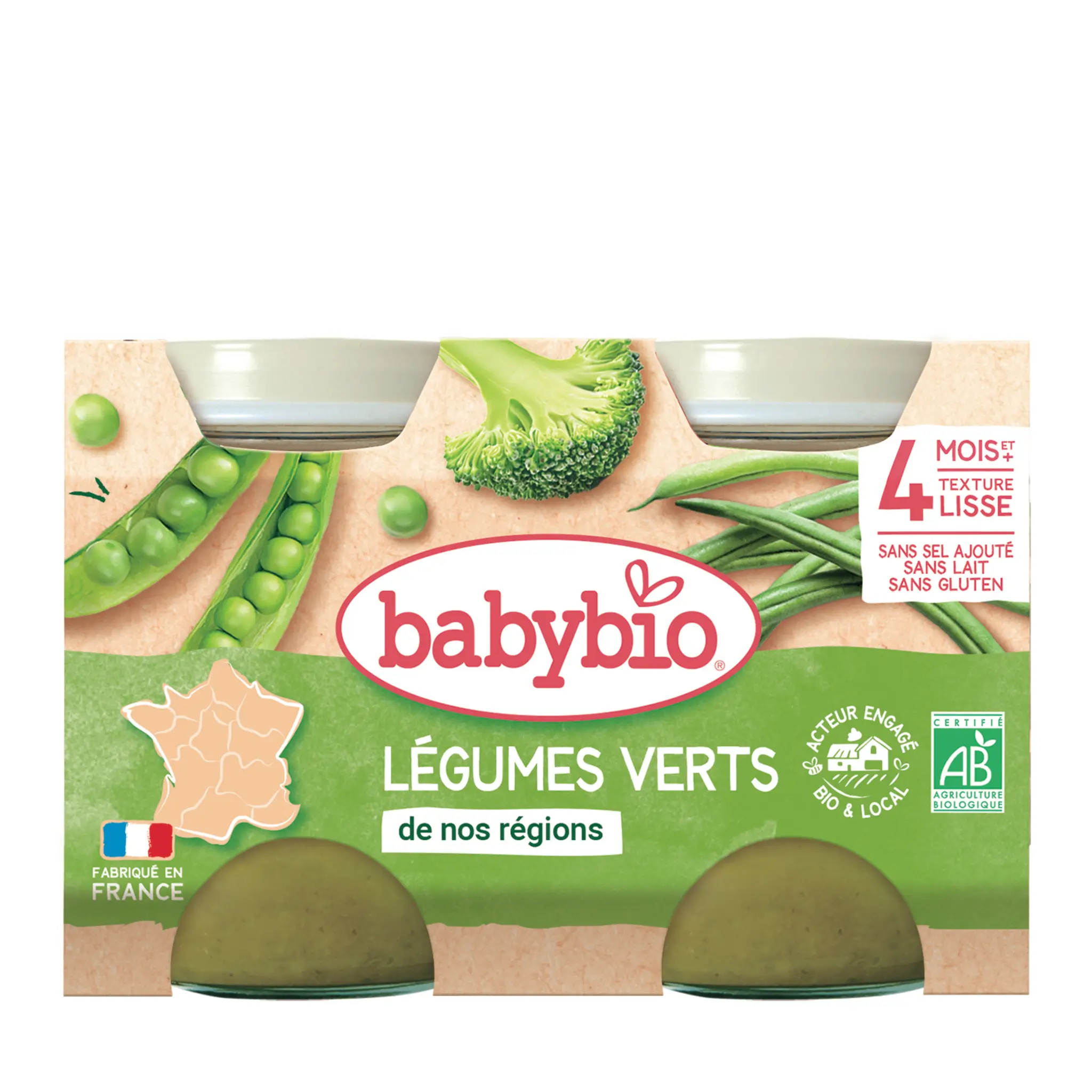 BABYBIO Petit pot légumes verts bio dès 4 mois