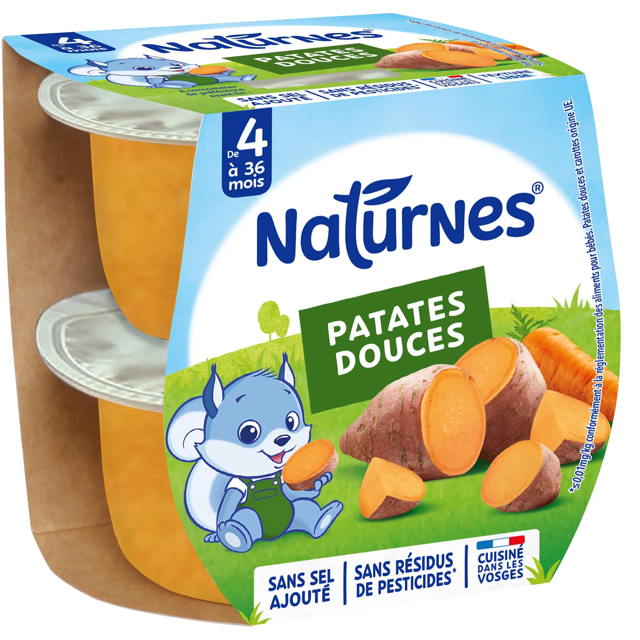 NATURNES Bols de patates douces dès 4 mois