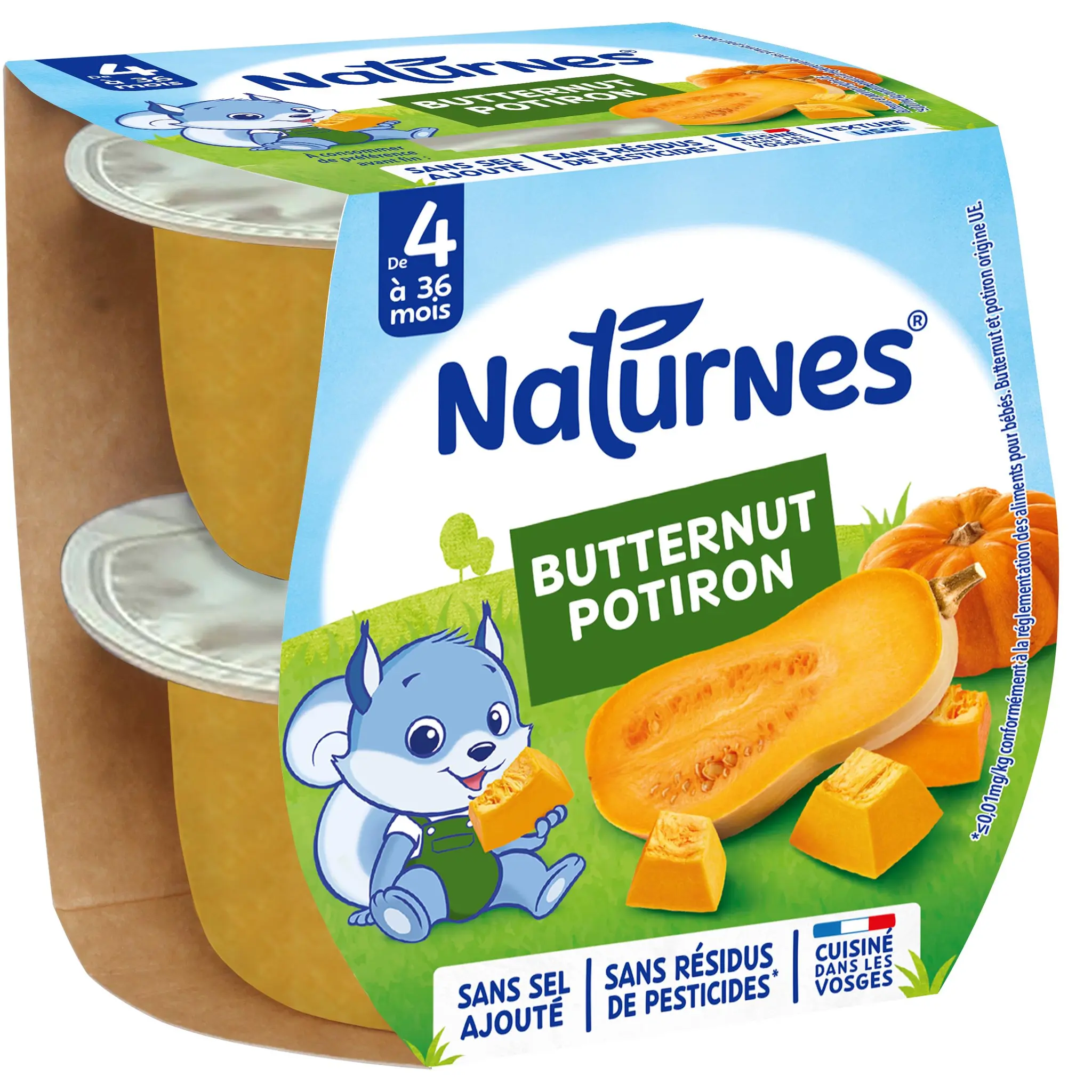 NATURNES Bols de butternut et potiron dès 4 mois