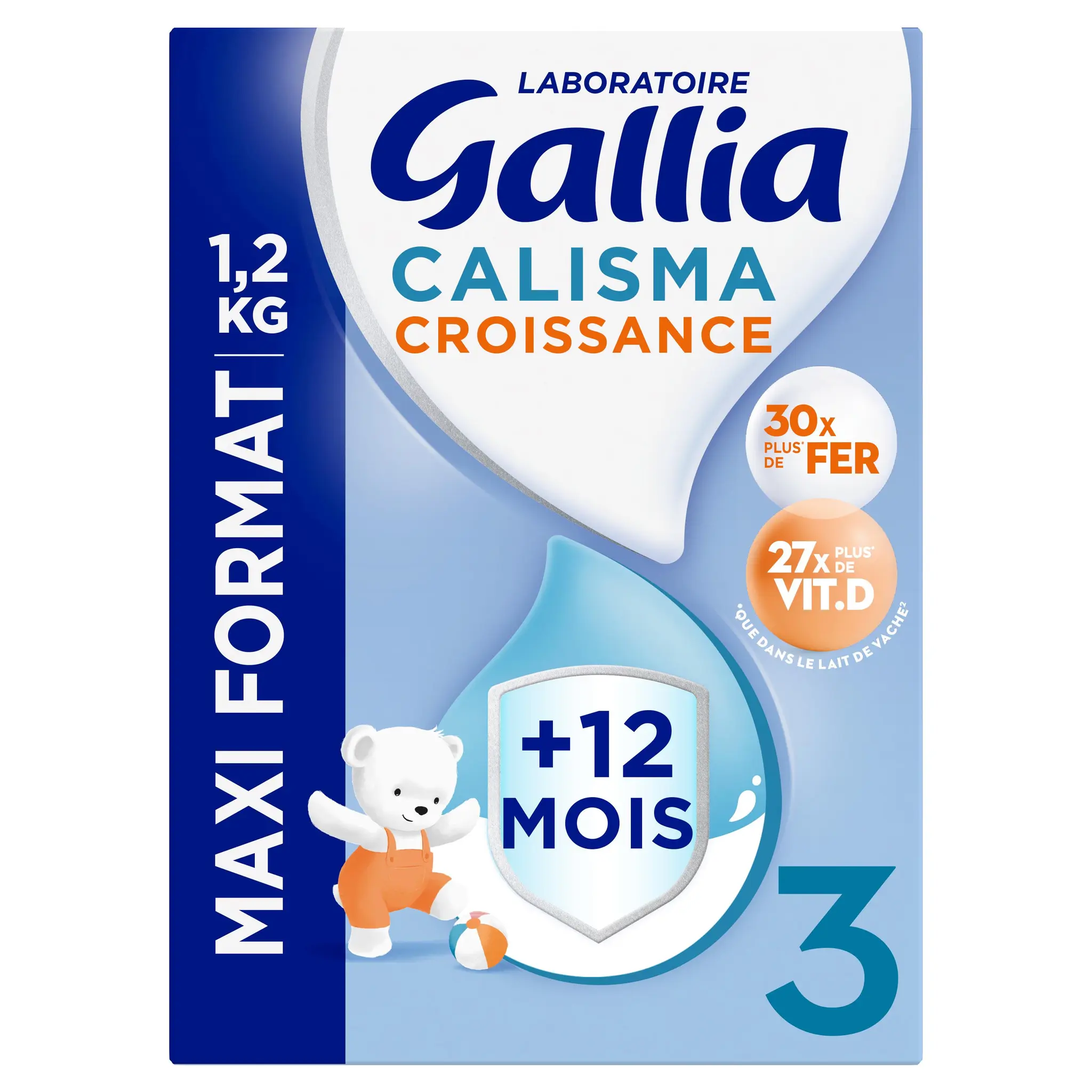 GALLIA Calisma 3 lait de croissance en poudre bag in box dès 12 mois
