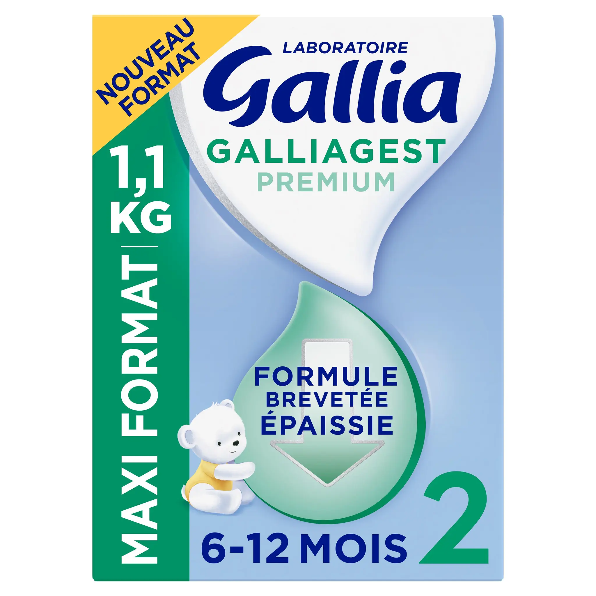 GALLIA Galliagest premium Lait 2ème âge en poudre formule épaissie dès 6 mois