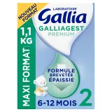 GALLIA Galliagest premium Lait 2ème âge en poudre formule épaissie dès 6 mois