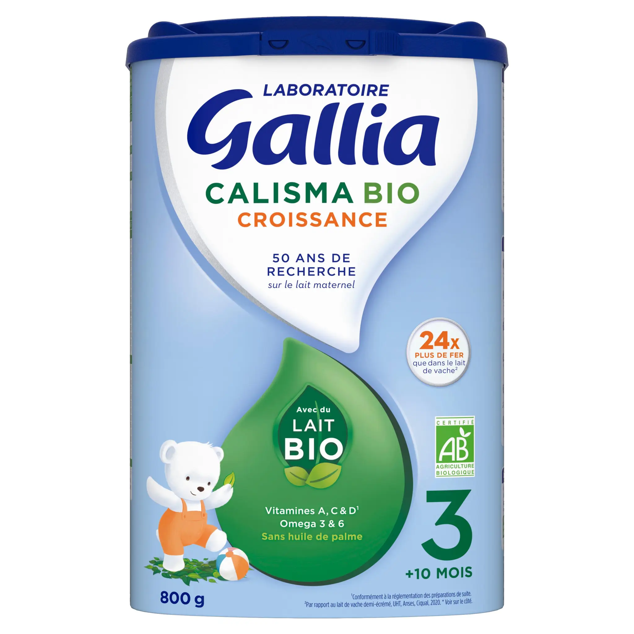 GALLIA Calisma 3 lait de croissance en poudre bio dès 10 mois