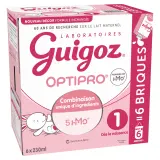GUIGOZ Optipro briques de lait liquide 1 er âge dès la naissance