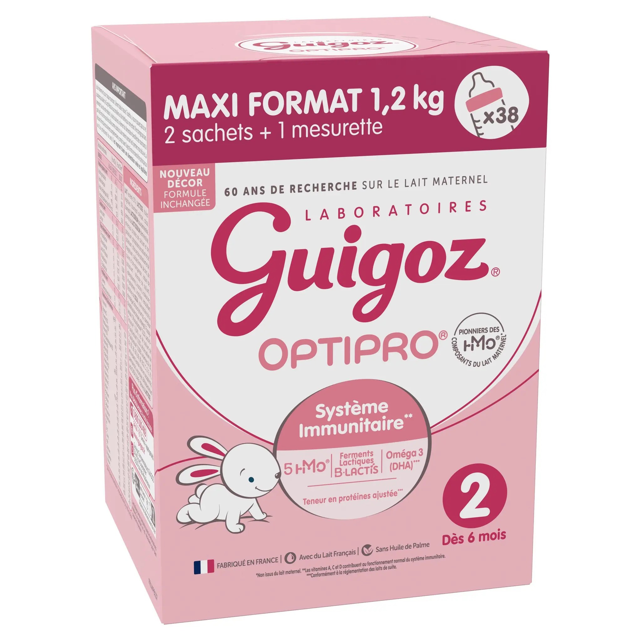 GUIGOZ Optipro 2 lait 2ème âge en poudre dès 6 mois