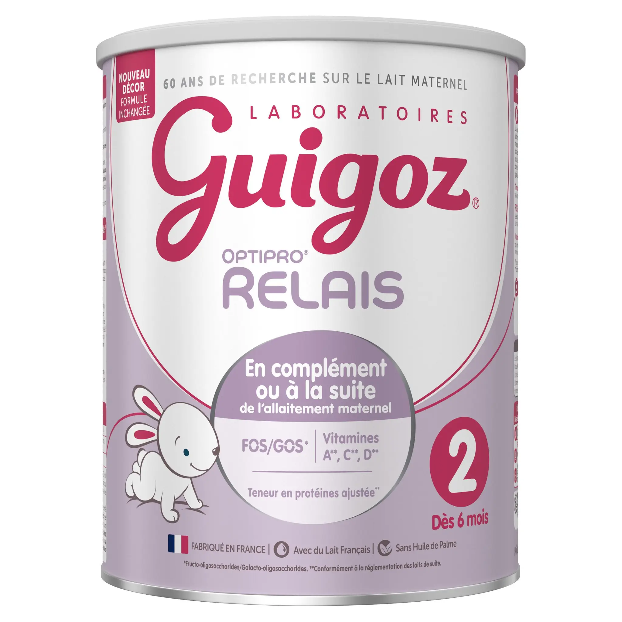GUIGOZ Optipro Relais Lait 2ème âge en poudre en relais de l'allaitement maternel dès 6 mois