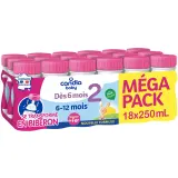CANDIA BABY Lait 2ème âge liquide méga pack dès 6 mois