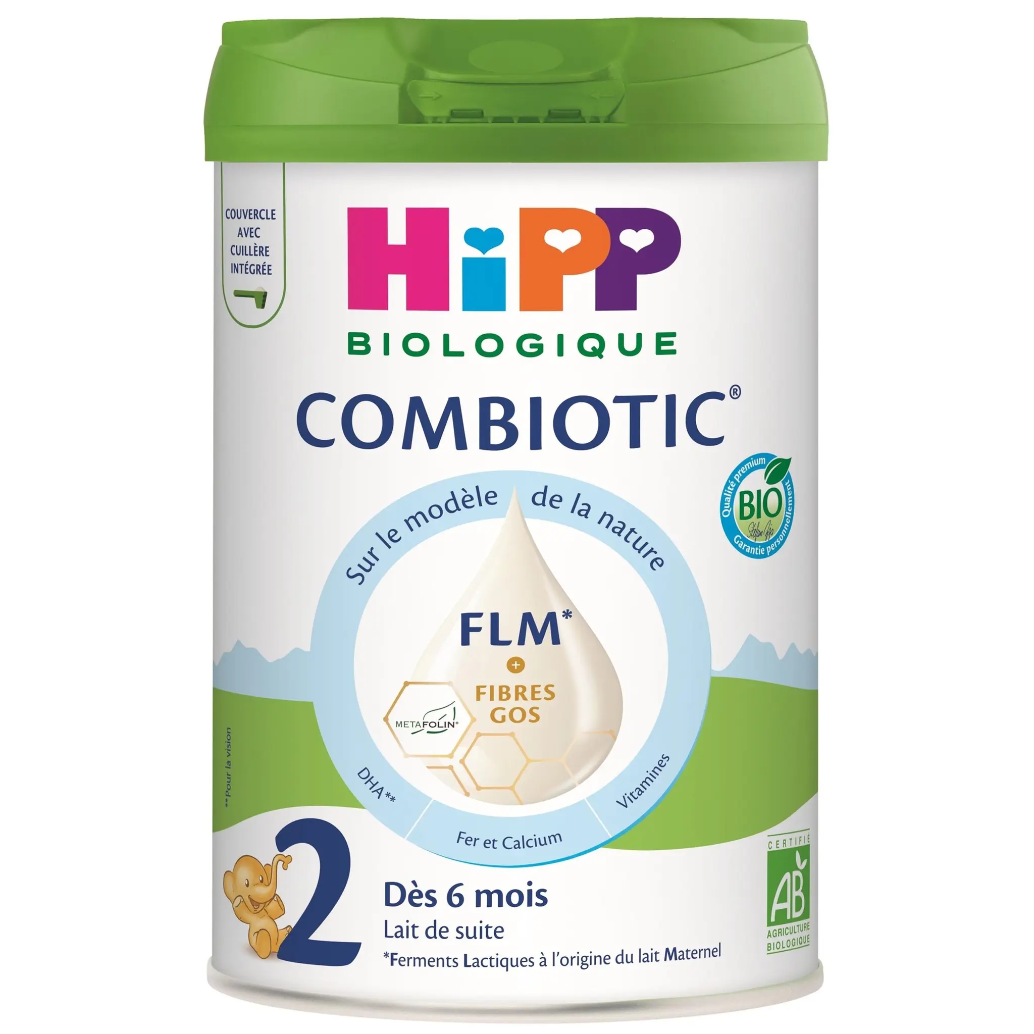 HIPP Combiotic FLM Lait de suite 2ème âge bio en poudre dès 6 mois