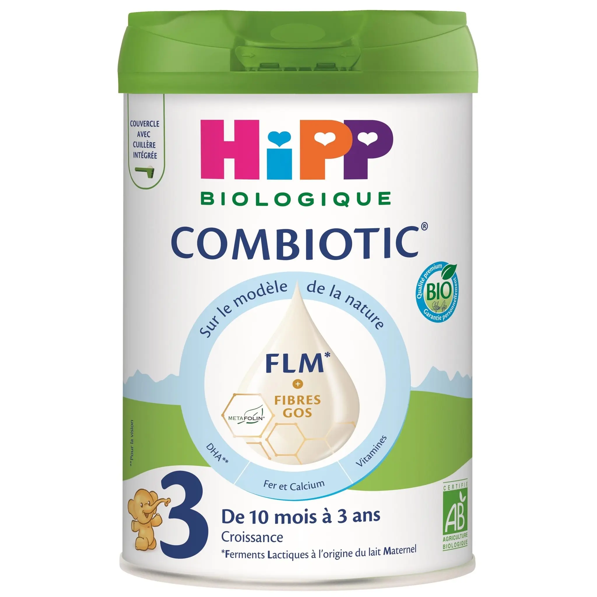 HIPP Combiotic FLM Lait de croissance 3 bio en poudre dès 10 mois