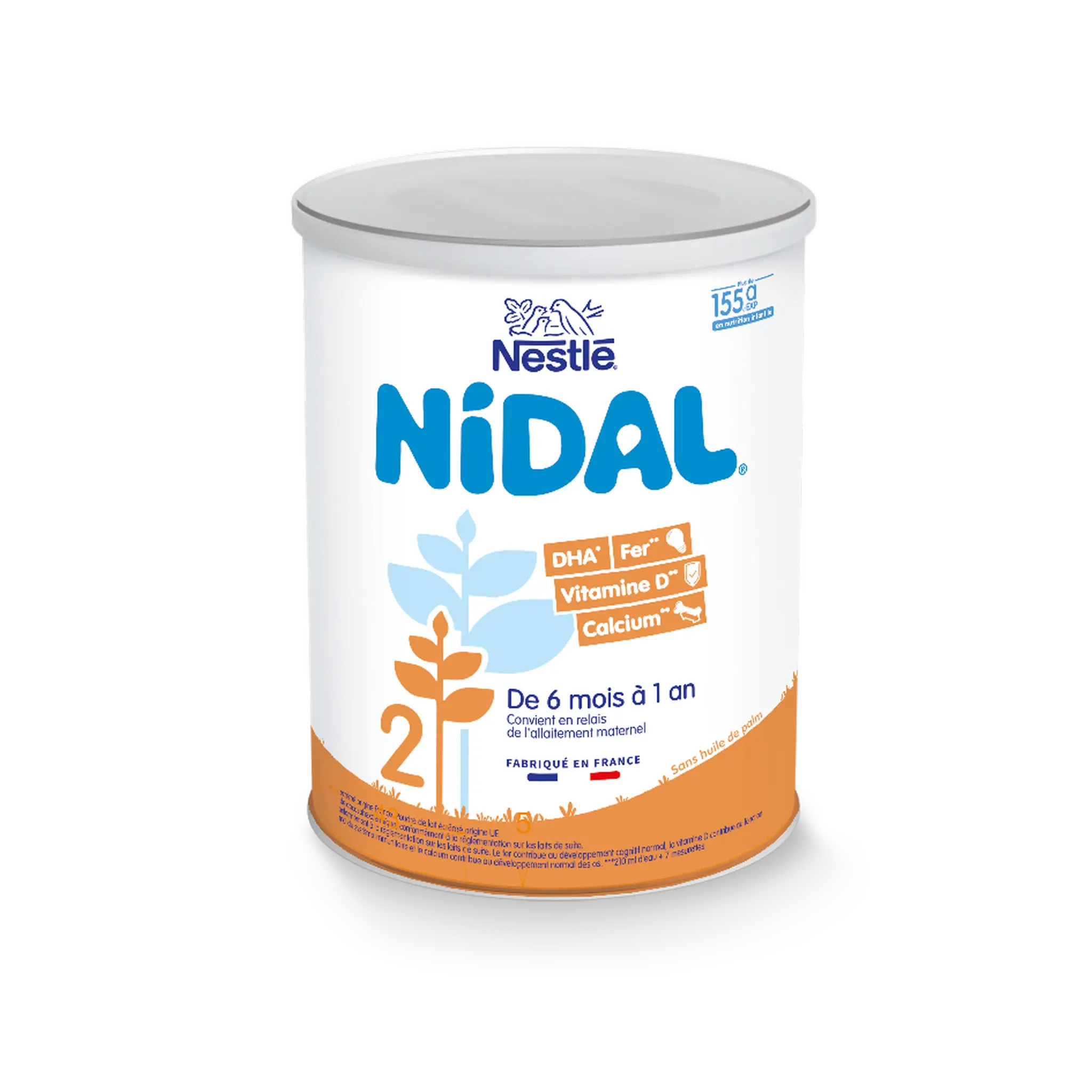 NESTLE Nidal 2 lait 2ème âge en poudre dès 6 mois