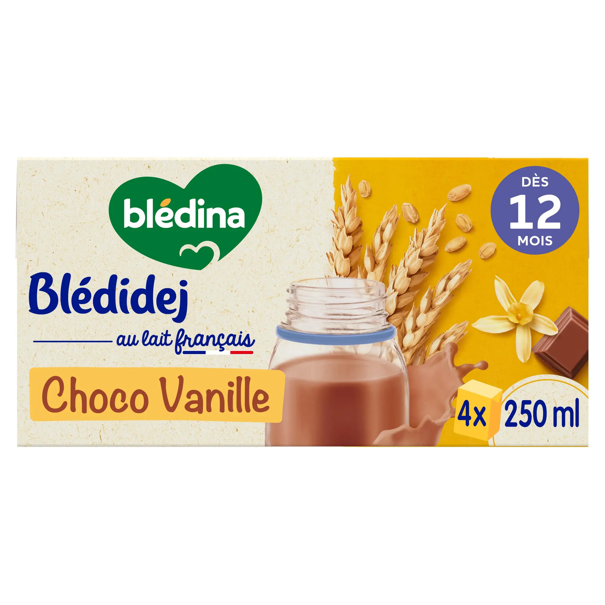 BLEDIDEJ Céréales lactées choco-vanille dès 12 mois