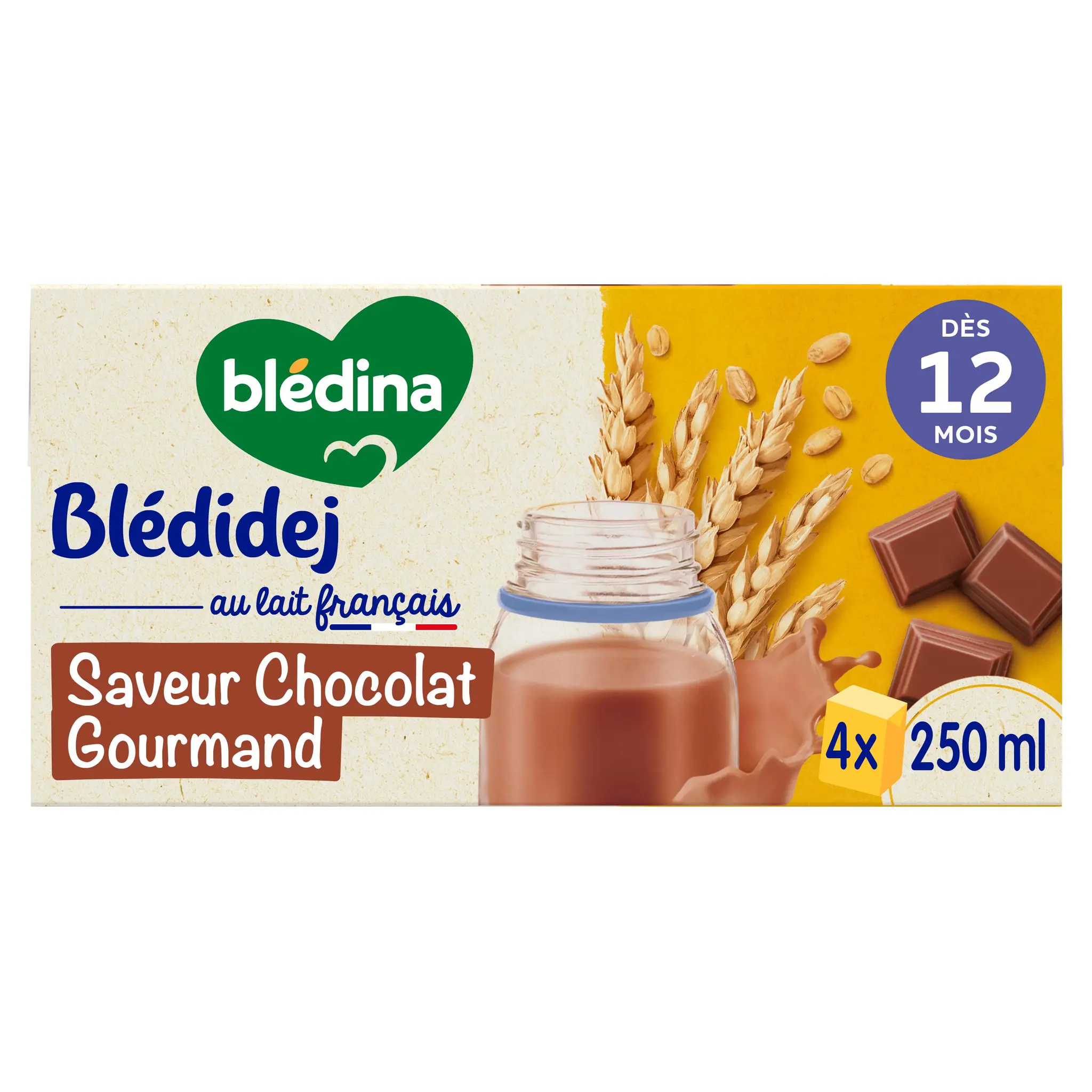BLEDIDEJ Céréales lactées chocolat gourmand dès 12 mois