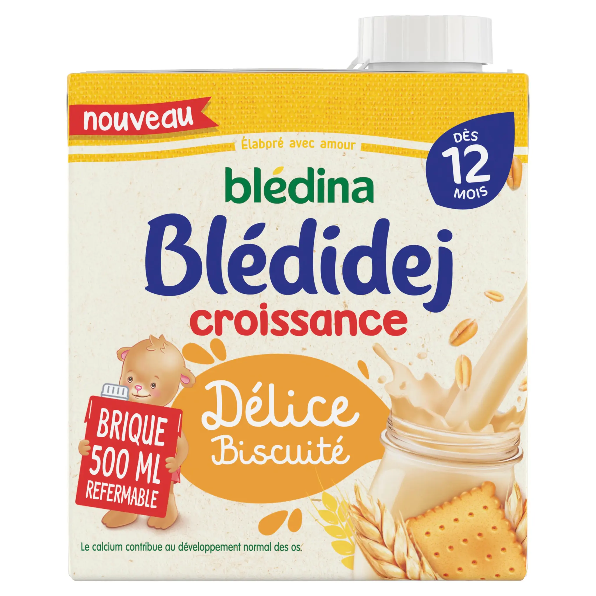 BLEDIDEJ Croissance céréales lactées délice biscuité dès 12 mois