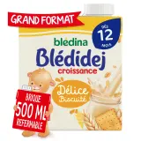 BLEDIDEJ Croissance céréales lactées délice biscuité dès 12 mois